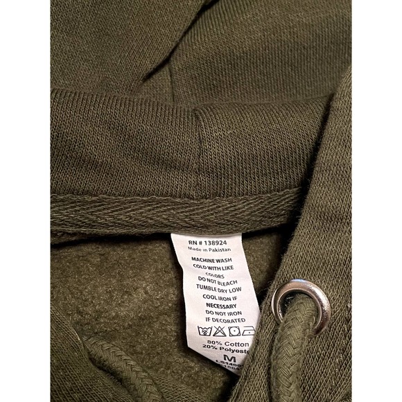 BABES Set Olive Green Comfy Sweatsuit Lounge Jogger + Hoodie Size M - Picture 8 of 9
